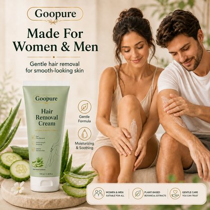 Goopure™ Natural Gentle Hair Removal Cream | For Women & Men, Sensitive Skin