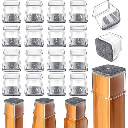 Square Chair Leg Floor Protectors