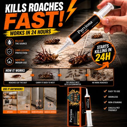 💥2026 Upgraded Formula] Professional Cockroach Gel Bait – Eliminates Entire Nest