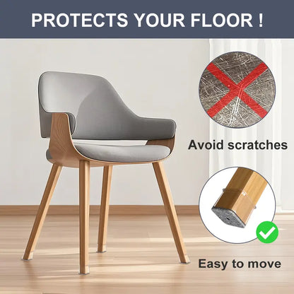 Square Chair Leg Floor Protectors