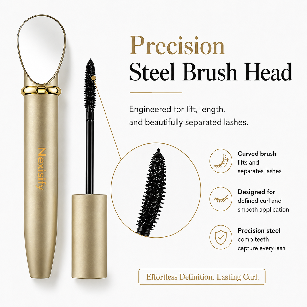 Waterproof Fiber Mascara- Longer, Fuller Lasheswith Zero Clumps