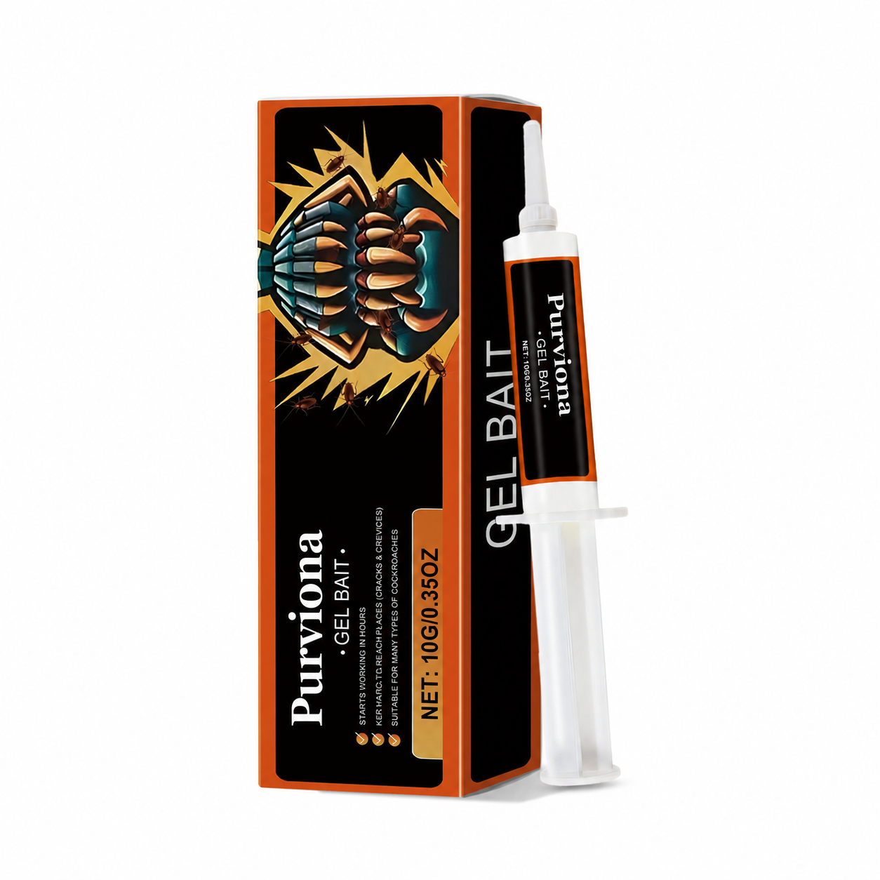 💥2026 Upgraded Formula] Professional Cockroach Gel Bait – Eliminates Entire Nest