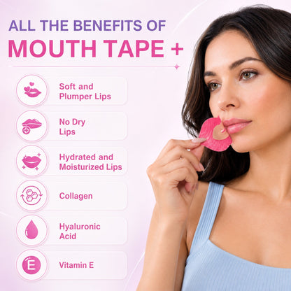 💋 Cleangearco Royal Plump Lip Tape — Buy 1 Get 1 Free Sale ✨ Hydrating Collagen Mouth Tape