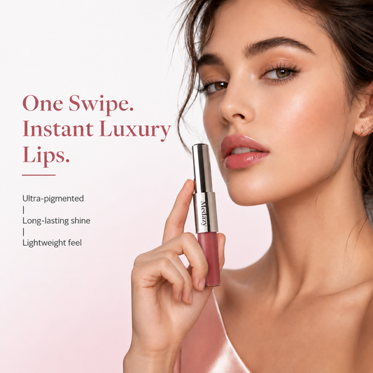 Perfect Twin Lip — Dual-Ended Liquid Lipstick with Velvet Matte Color and Glossy Shine