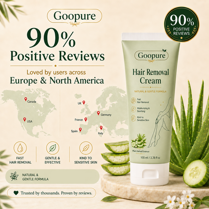 Goopure™ Natural Gentle Hair Removal Cream | For Women & Men, Sensitive Skin