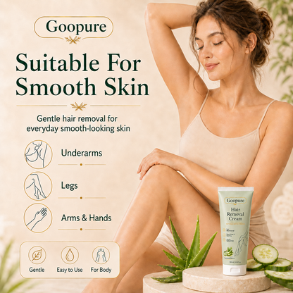 Goopure™ Natural Gentle Hair Removal Cream | For Women & Men, Sensitive Skin