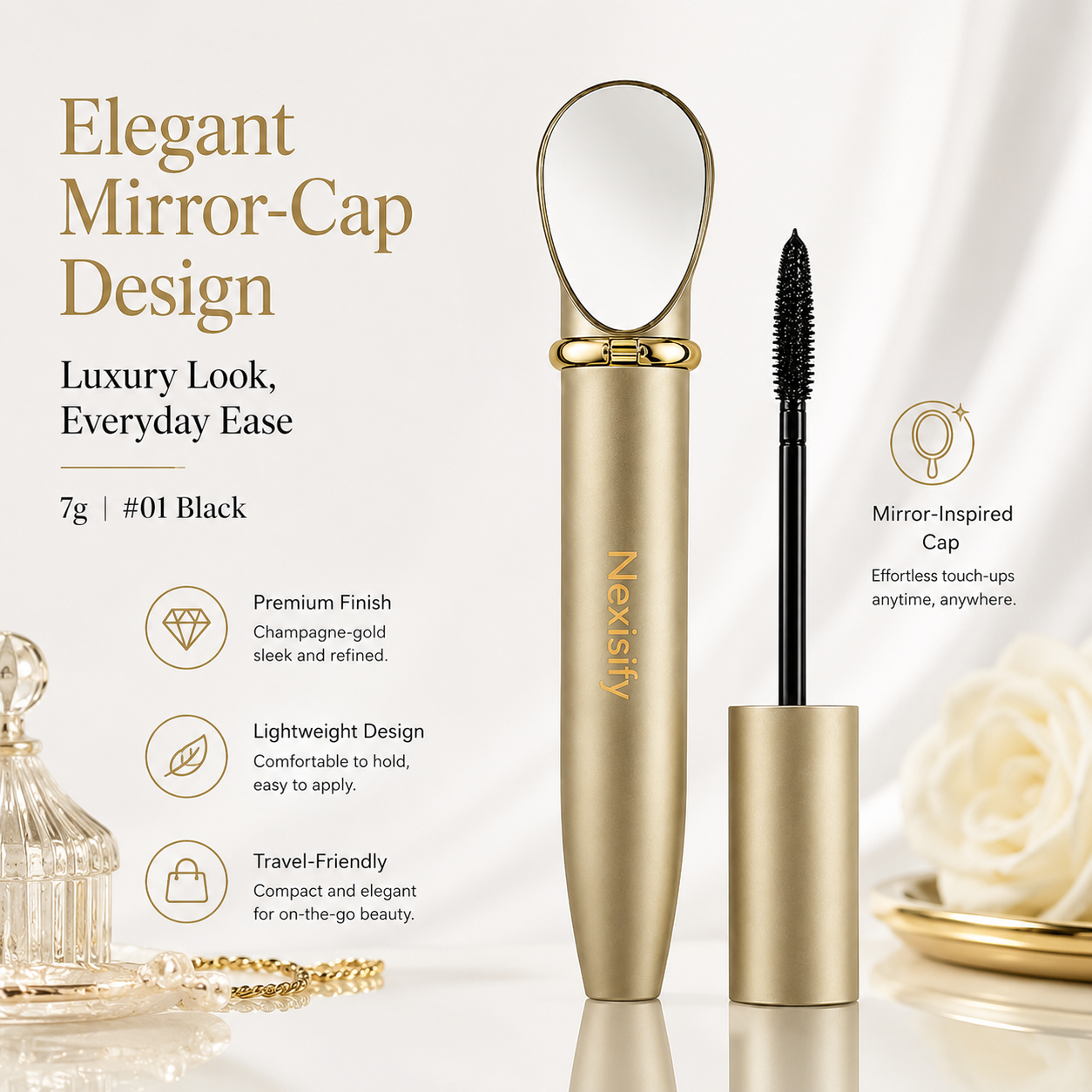Waterproof Fiber Mascara- Longer, Fuller Lasheswith Zero Clumps